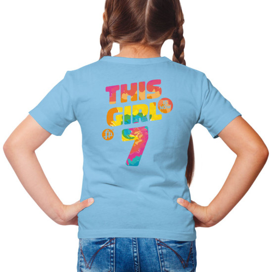 This girl is now 7 - Birthday t-shirt (Κοντομάνικο Παιδικό)